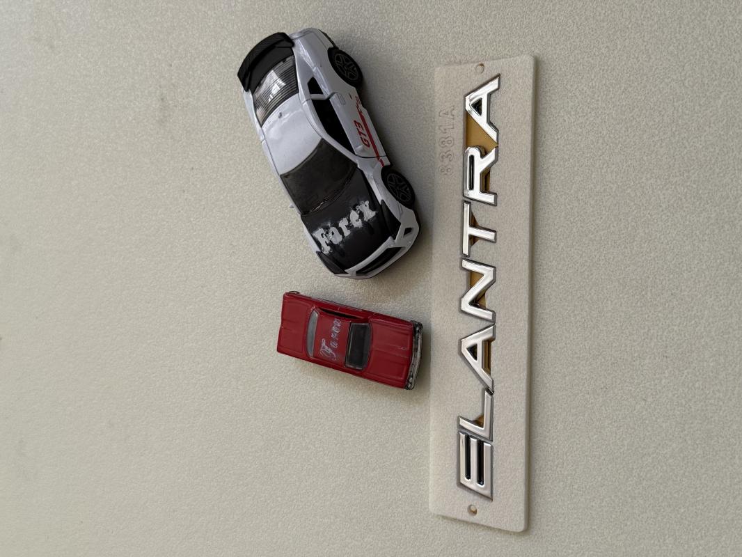 Hyundai Elantra Krom Bagaj Yazısı 3M 3D ABS