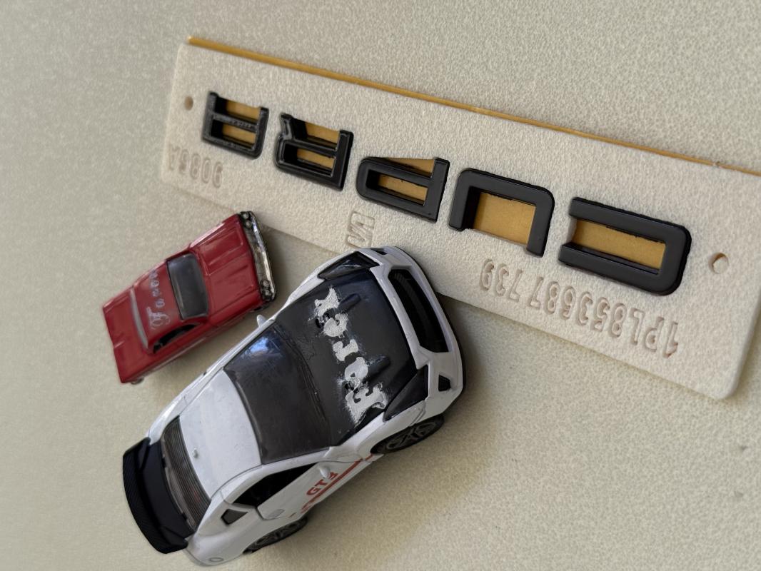 Cupra Piano Black Bagaj Yazısı 3M 3D ABS