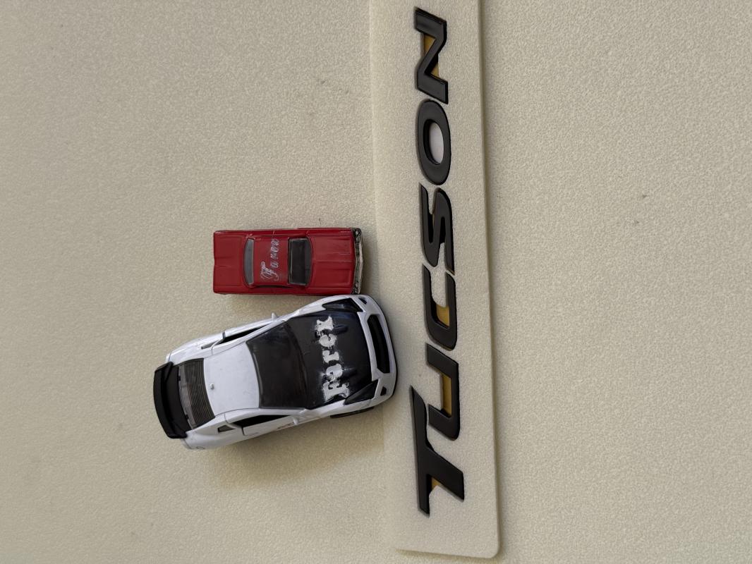 Tucson Piano Black Bagaj Yazısı 3M 3D ABS