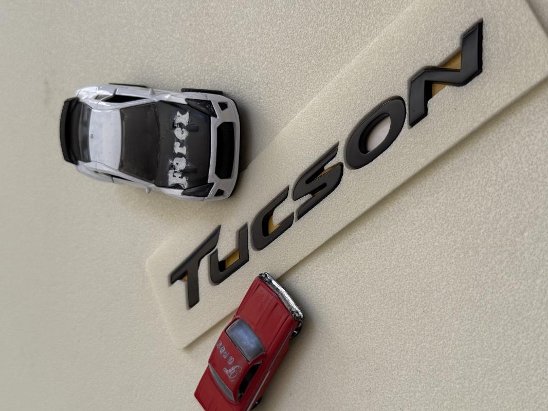 Tucson Piano Black Bagaj Yazısı 3M 3D ABS