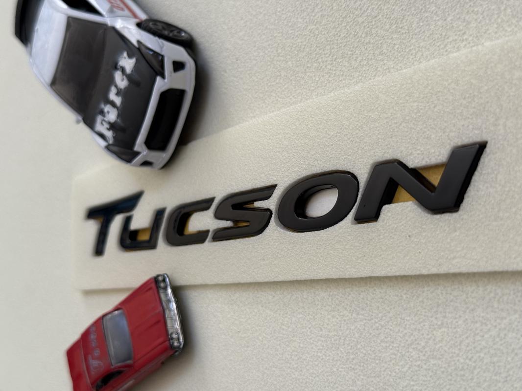 Tucson Piano Black Bagaj Yazısı 3M 3D ABS