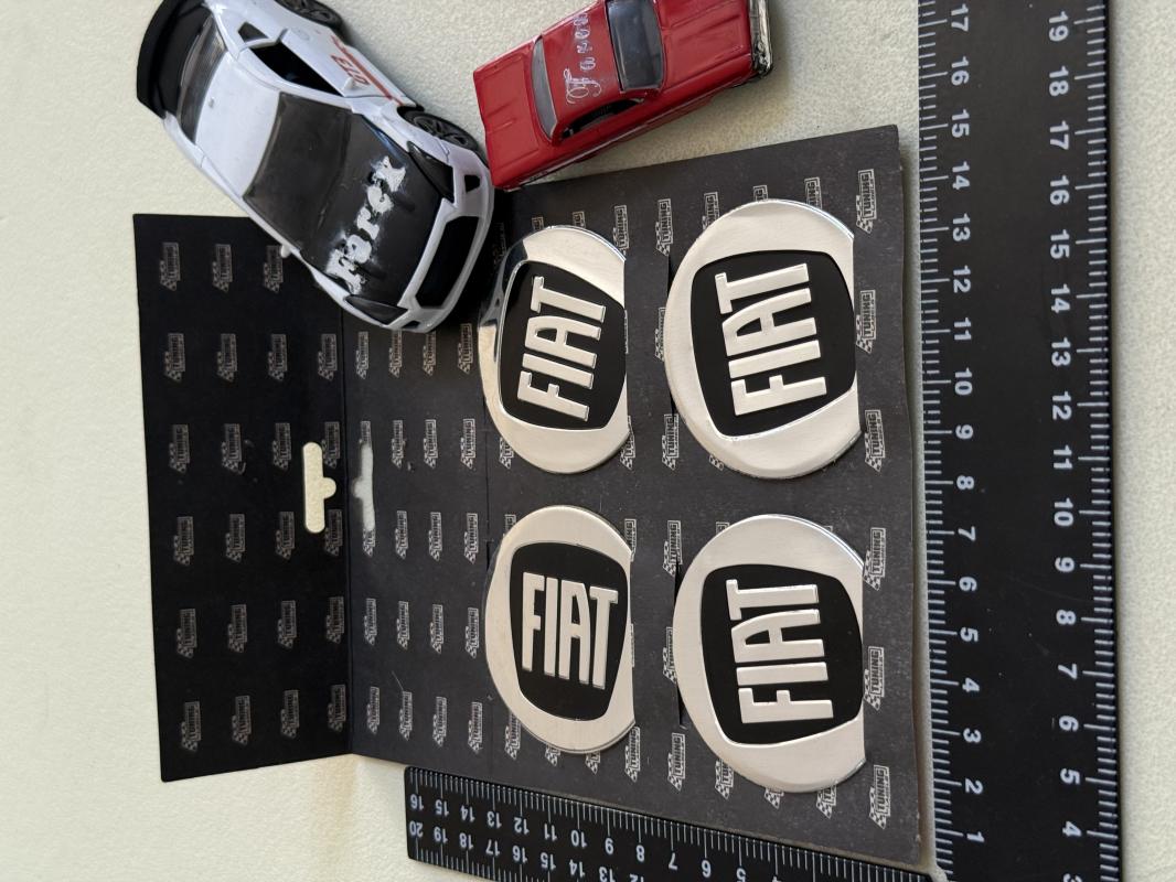 Fiat Piano Black Jant Arması Sticker Seti 4’lü 3M 3D ABS