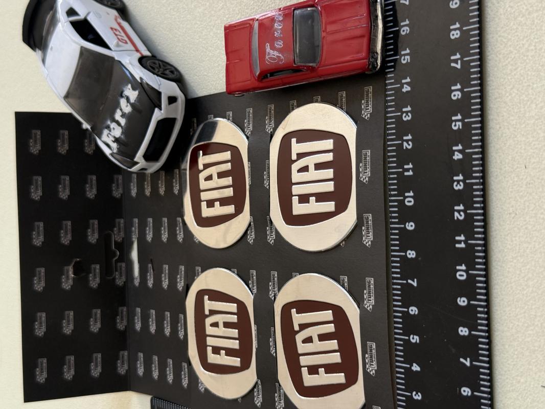Fiat Bordo Jant Arması Sticker Seti 4’lü 3M 3D ABS