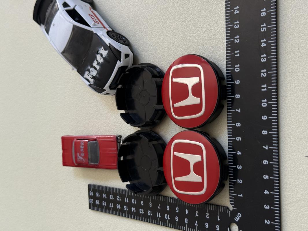 Honda Kırmızı Jant Arması Seti 4’lü 3M 3D ABS (56-52mm)