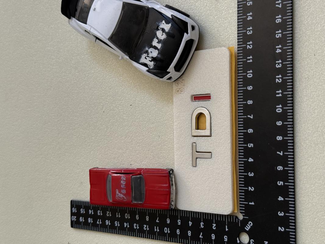 Volkswagen TDI Krom Bagaj Yazısı 3M 3D ABS