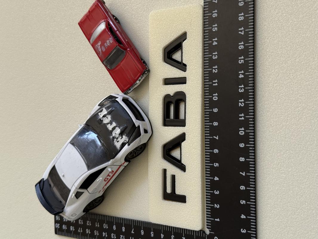 Skoda Fabia Piano Black Bagaj Yazısı 3M 3D ABS