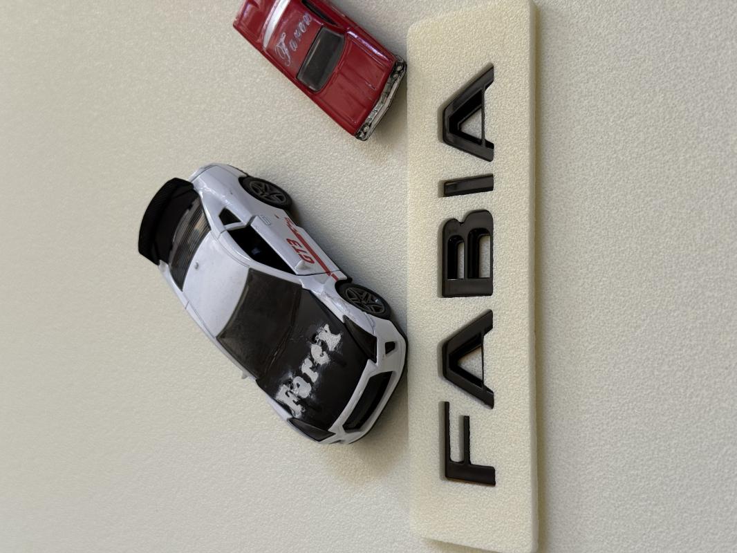 Skoda Fabia Piano Black Bagaj Yazısı 3M 3D ABS