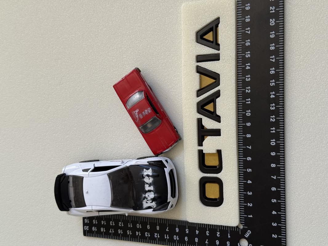 Skoda Octavia Piano Black Bagaj Yazısı 3M 3D ABS