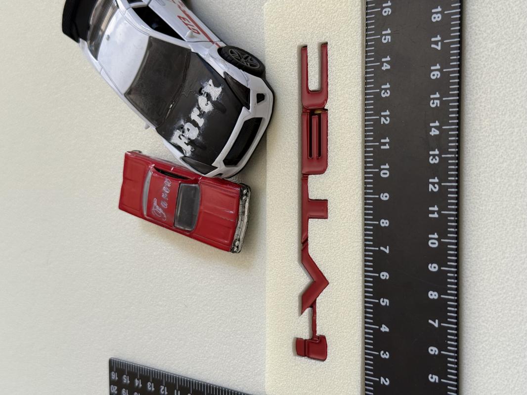 i-Vtec Kırmızı Bagaj Yazısı 3M 3D ABS