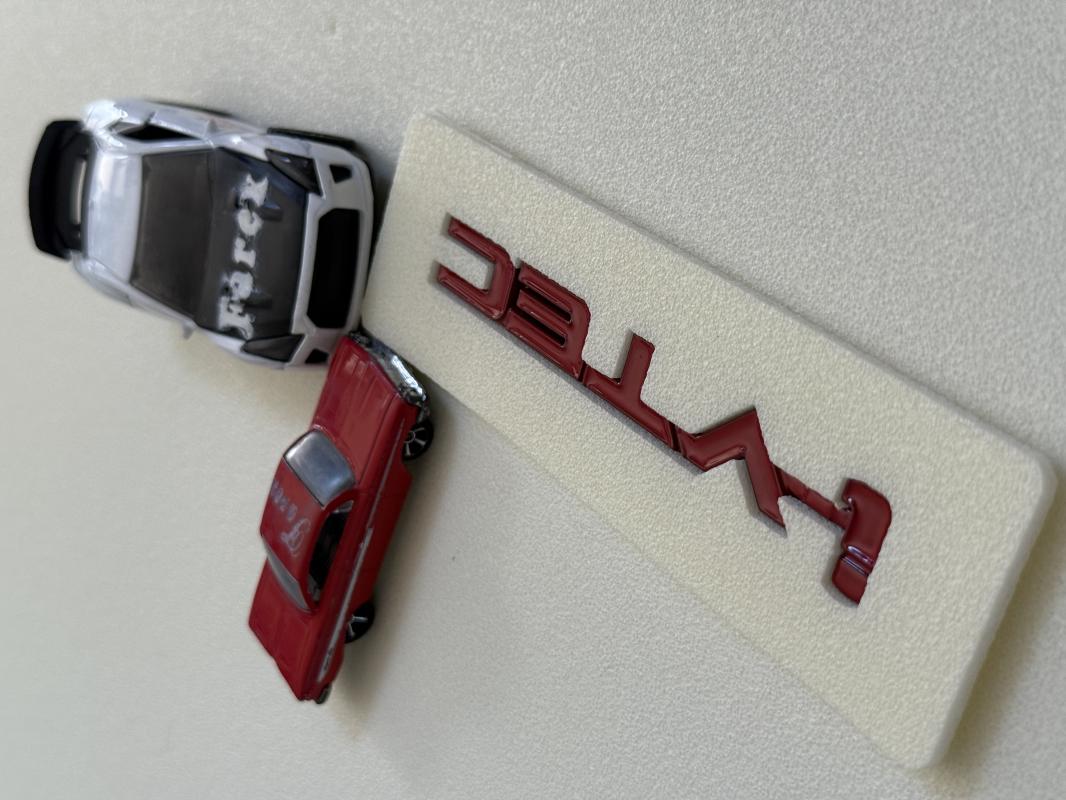 i-Vtec Kırmızı Bagaj Yazısı 3M 3D ABS