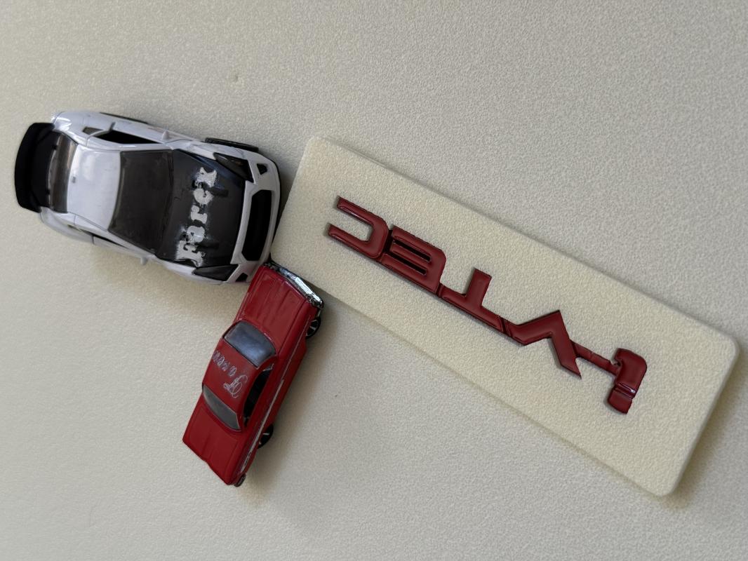 i-Vtec Kırmızı Bagaj Yazısı 3M 3D ABS