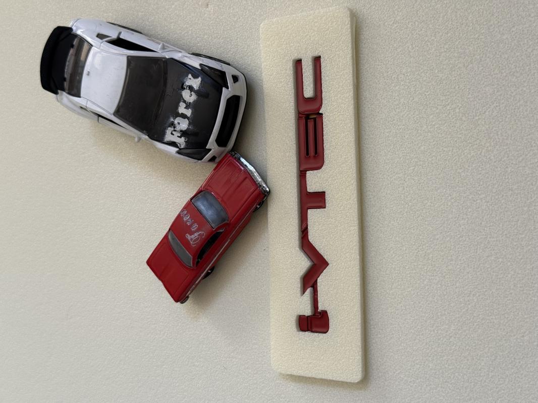 i-Vtec Kırmızı Bagaj Yazısı 3M 3D ABS