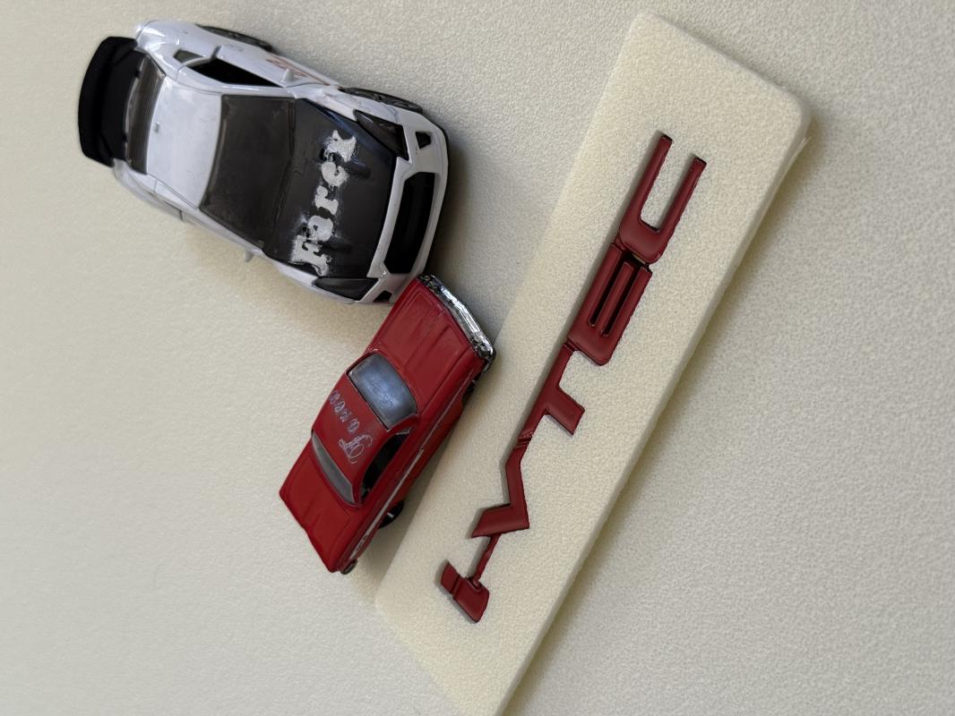 i-Vtec Kırmızı Bagaj Yazısı 3M 3D ABS