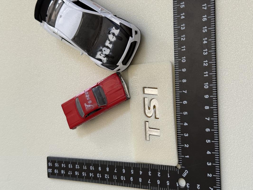 Volkswagen TSI Krom Bagaj Yazısı 3M 3D ABS