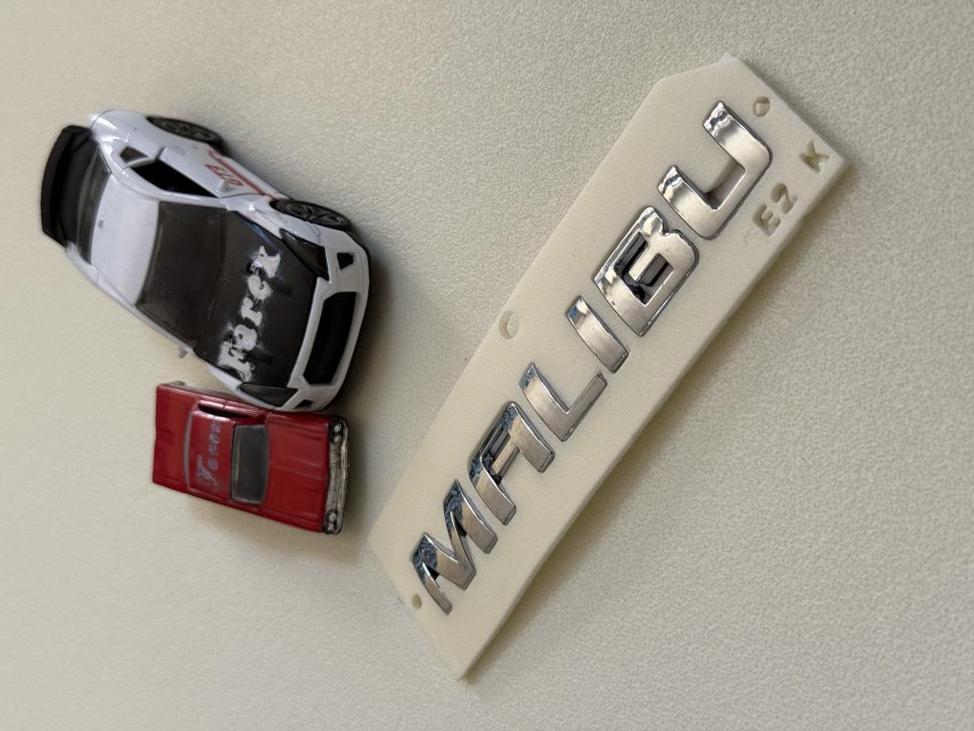 Chevrolet Malibu Krom Bagaj Yazısı 3M 3D ABS