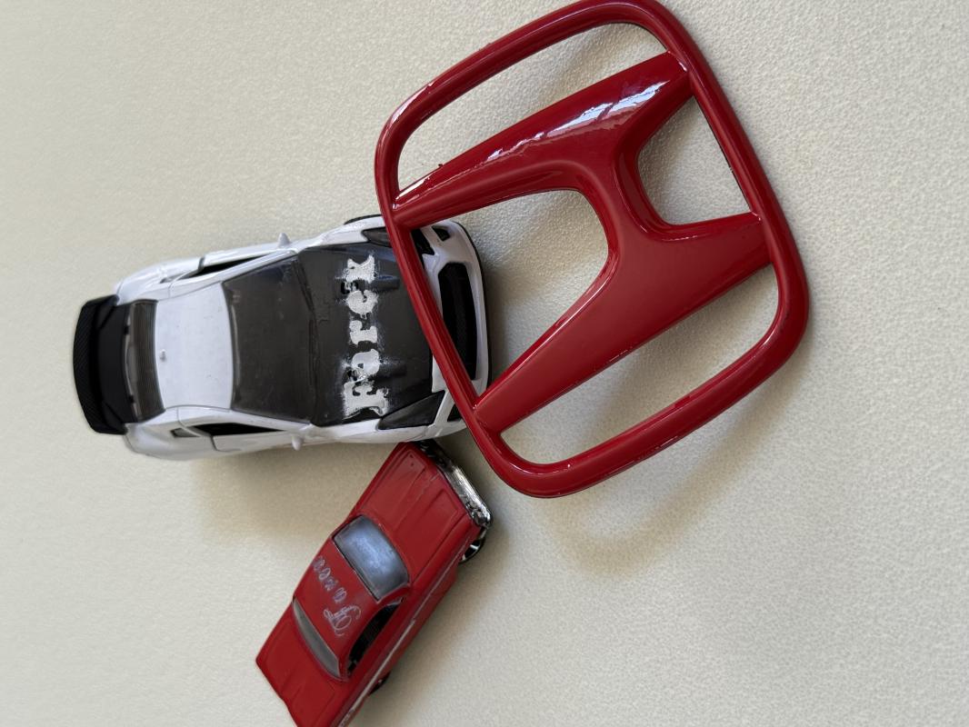 Honda Kırmızı Panjur Arması 3M 3D ABS