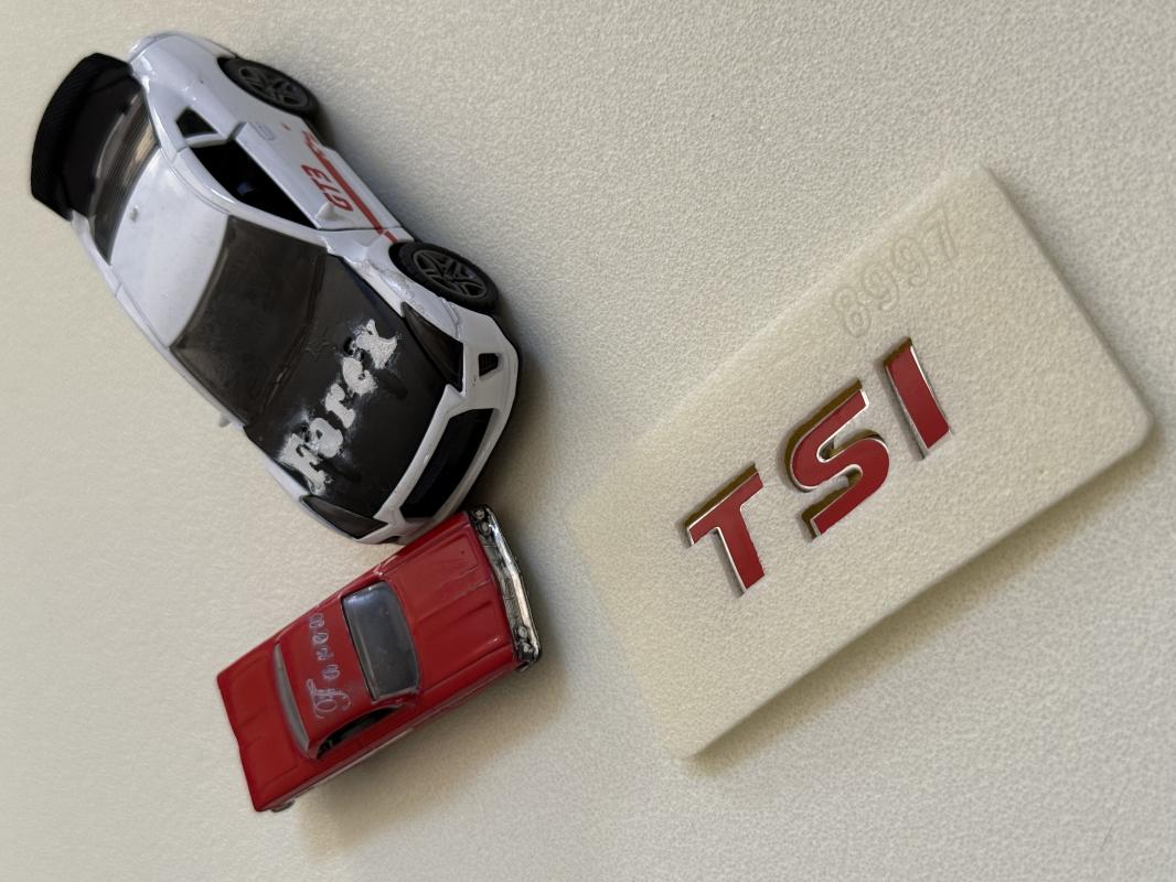 Volkswagen TSI Krom Bagaj Yazısı 3M 3D ABS