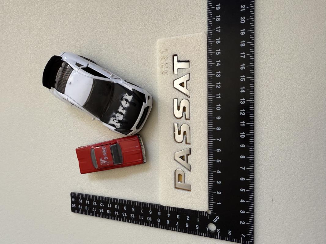 Passat İtalik (Yassı) Model Krom Bagaj Yazısı 3M 3D ABS