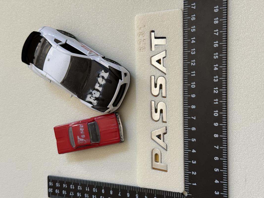 Passat İtalik (Yassı) Model Krom Bagaj Yazısı 3M 3D ABS