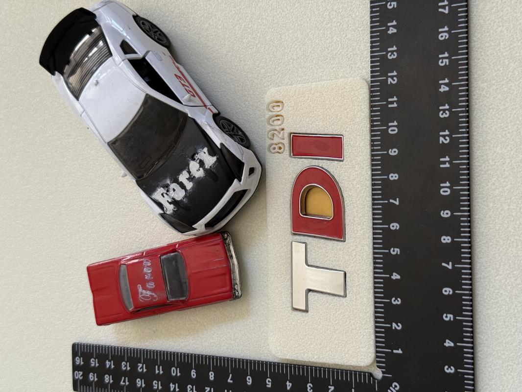 Volkswagen TDI Krom Bagaj Yazısı 3M 3D ABS