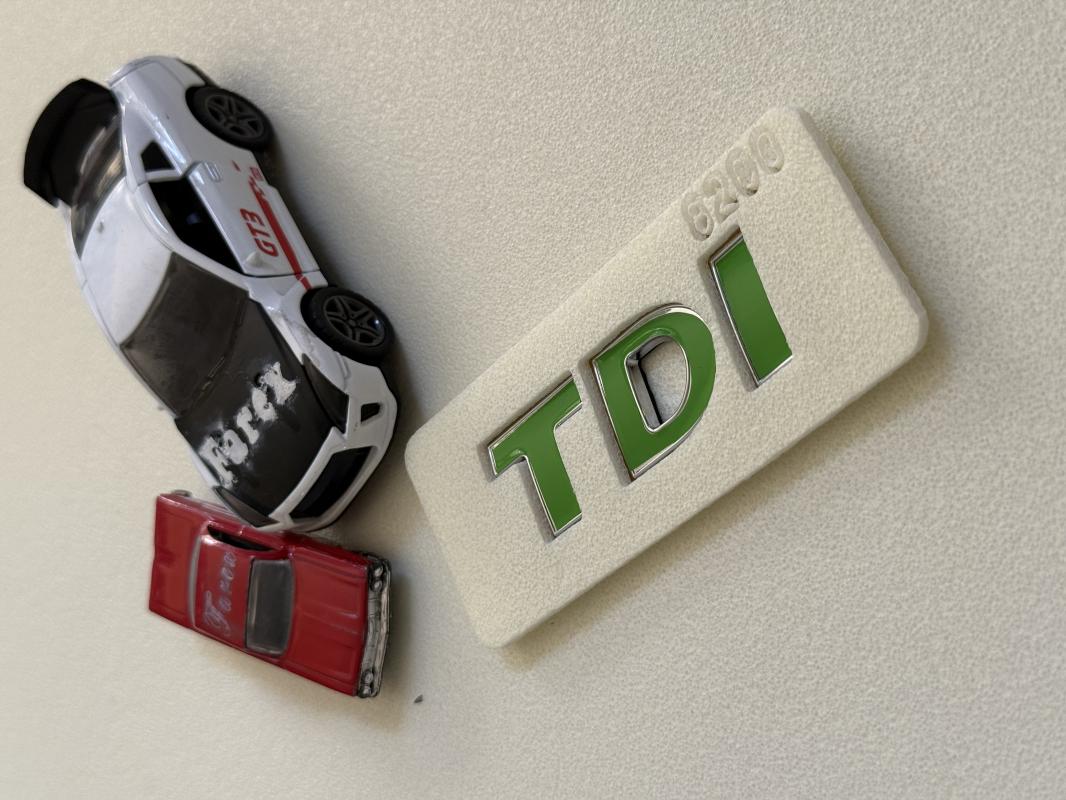Volkswagen TDI Yeşil Bagaj Yazısı 3M 3D ABS