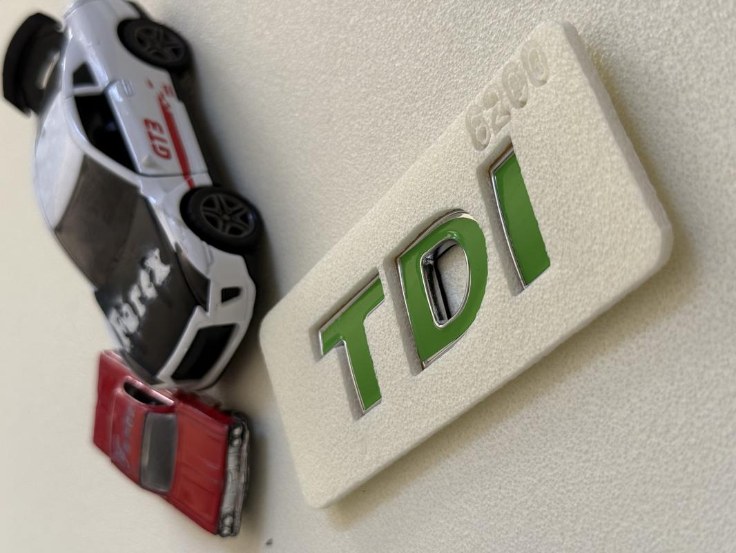 Volkswagen TDI Yeşil Bagaj Yazısı 3M 3D ABS