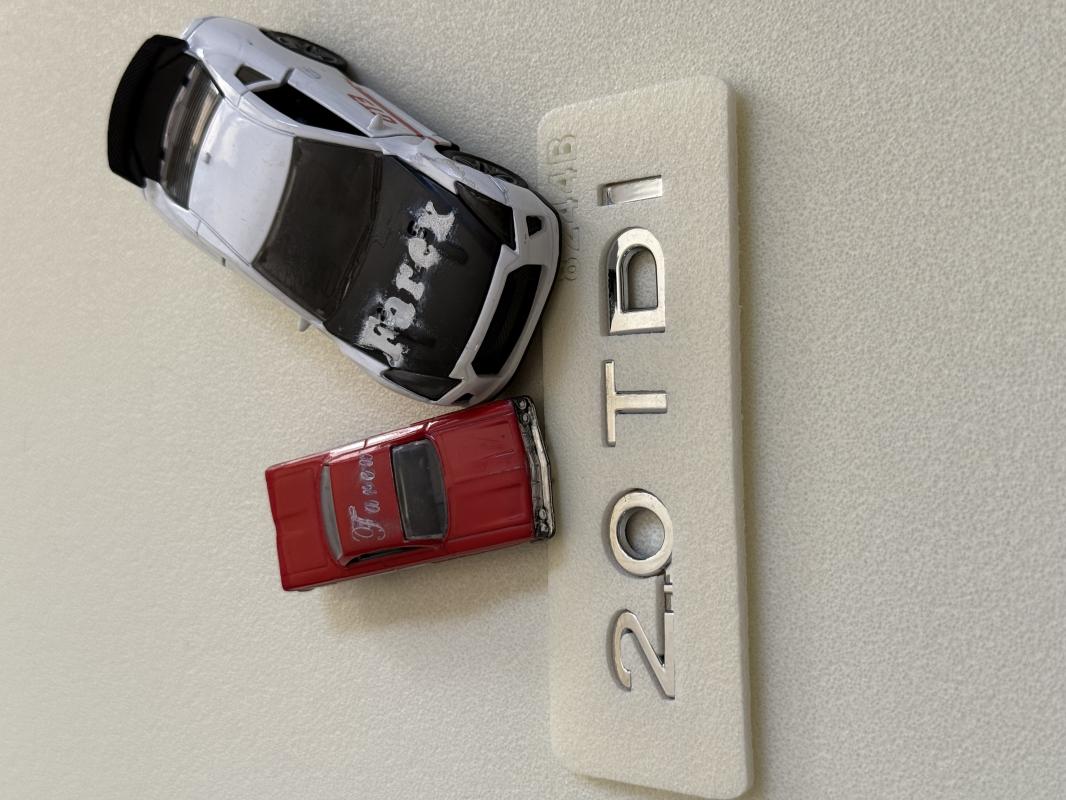 Volkswagen 2.0 TDI Krom Bagaj Yazısı 3M 3D ABS