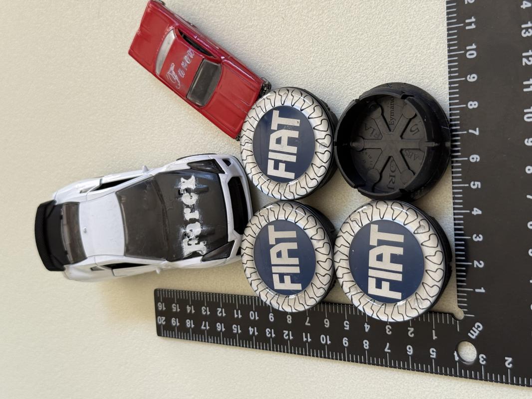 Fiat Mavi Jant Arması Seti 4’lü 3M 3D ABS (56-52mm)