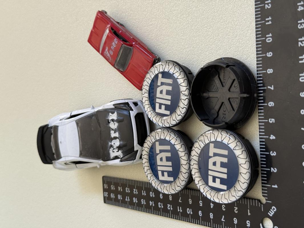 Fiat Mavi Jant Arması Seti 4’lü 3M 3D ABS (56-52mm)