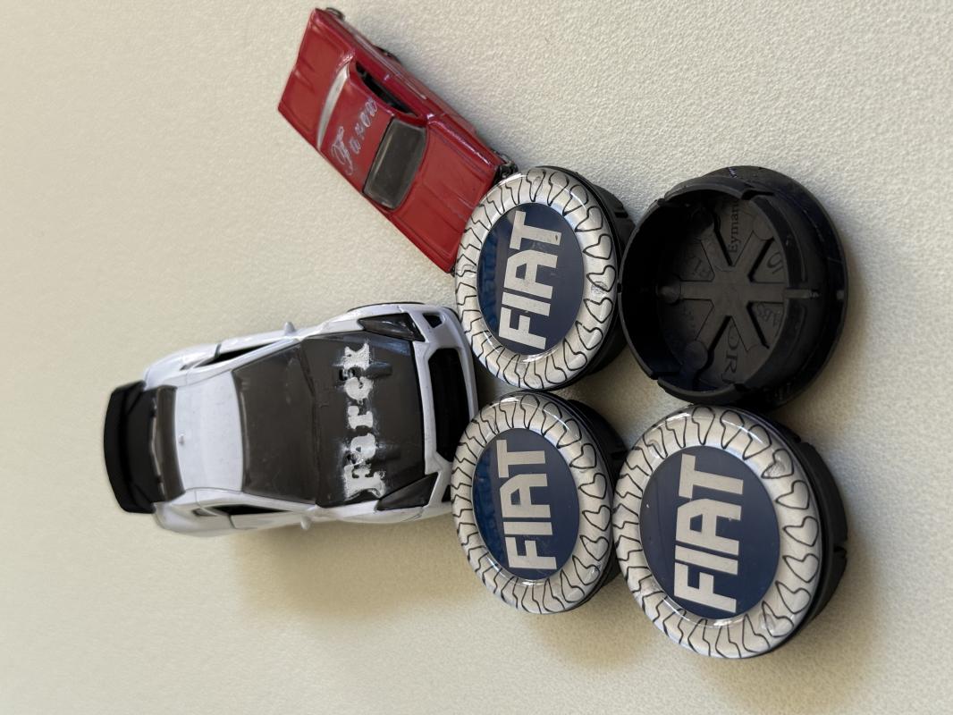 Fiat Mavi Jant Arması Seti 4’lü 3M 3D ABS (56-52mm)