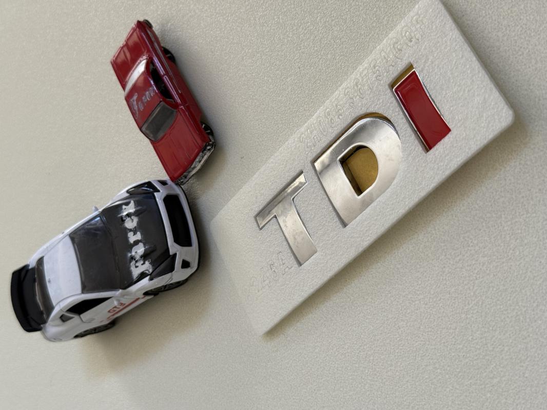 Volkswagen TDI Büyük Boy Krom Bagaj Yazısı 3M 3D ABS