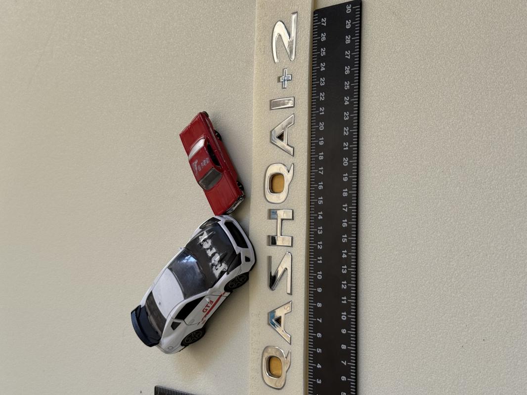 Nissan Qashqai +2 Krom Bagaj Yazısı 3M 3D ABS