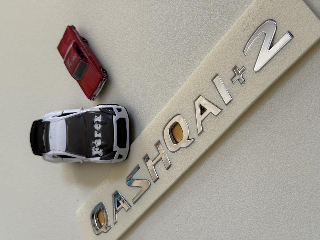 Nissan Qashqai +2 Krom Bagaj Yazısı 3M 3D ABS