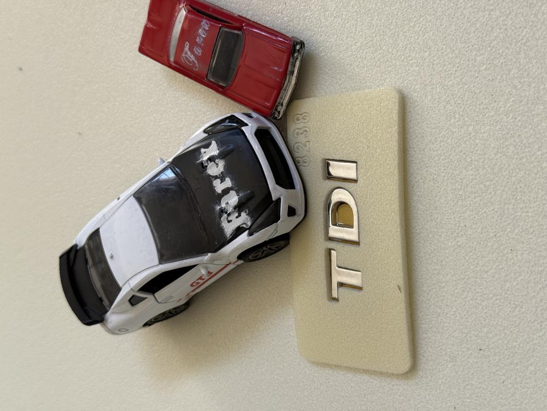 Volkswagen TDI Krom Bagaj Yazısı 3M 3D ABS