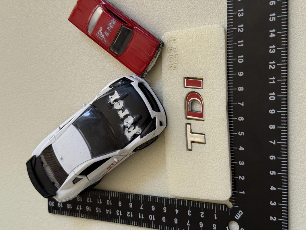 Volkswagen TDI Krom Bagaj Yazısı 3M 3D ABS