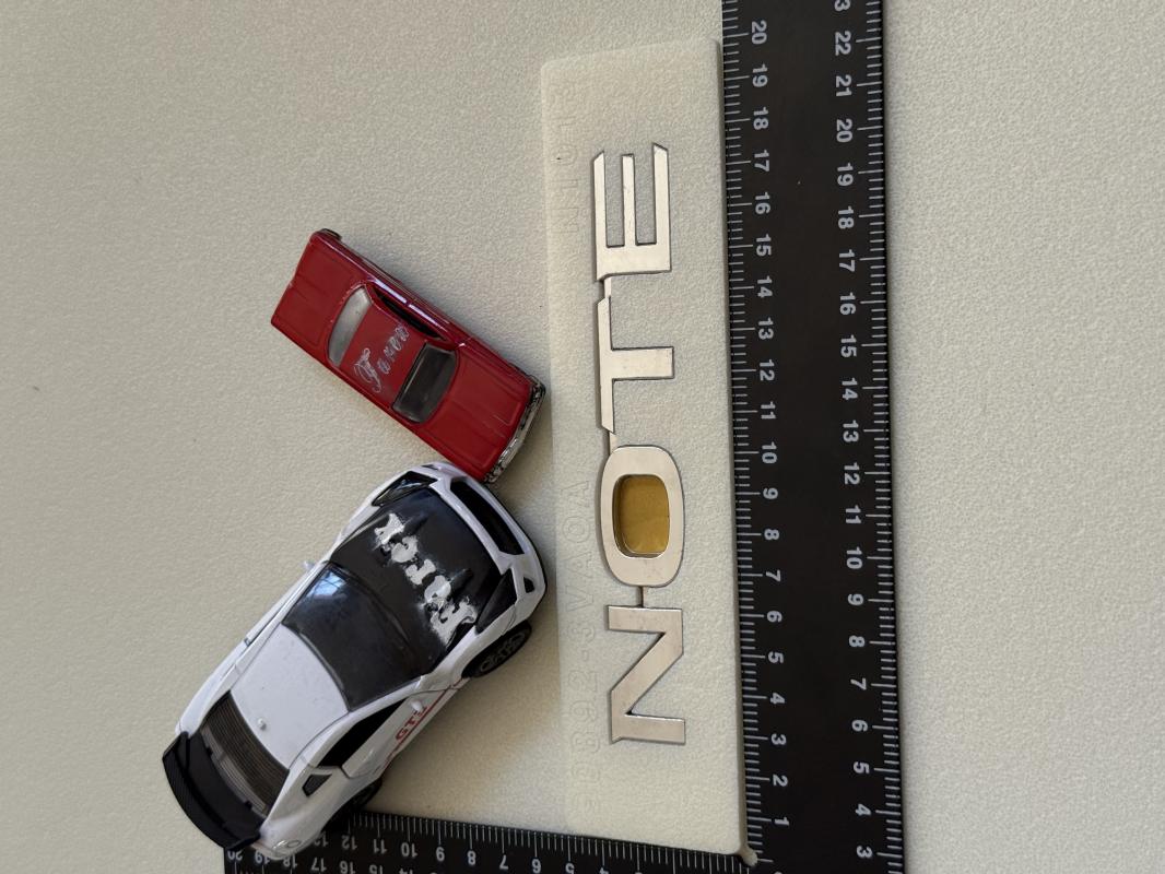 Nissan Note Yeni Model Krom Bagaj Yazısı 3M 3D ABS