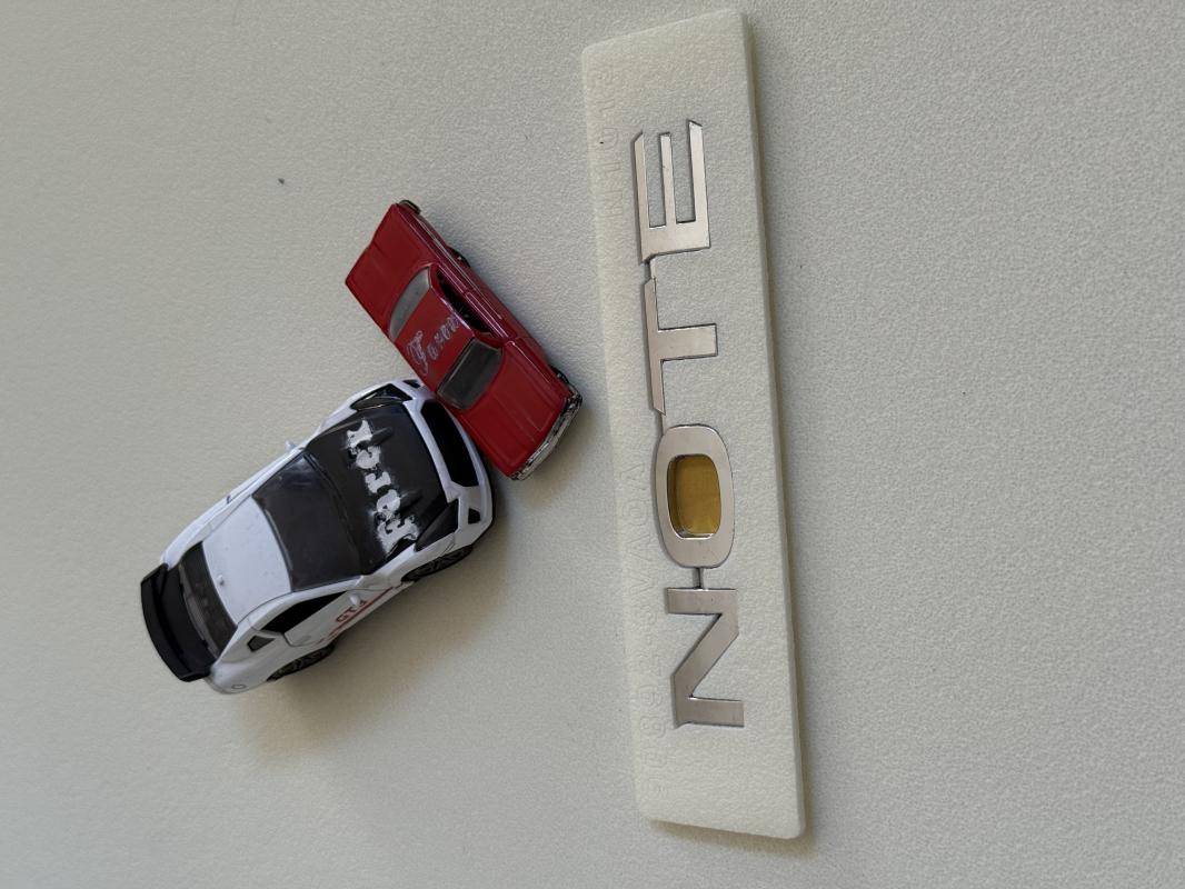 Nissan Note Yeni Model Krom Bagaj Yazısı 3M 3D ABS