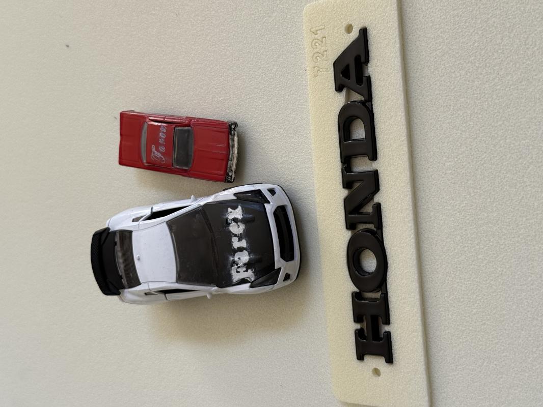 Honda Piano Black Bagaj Yazısı 3M 3D ABS