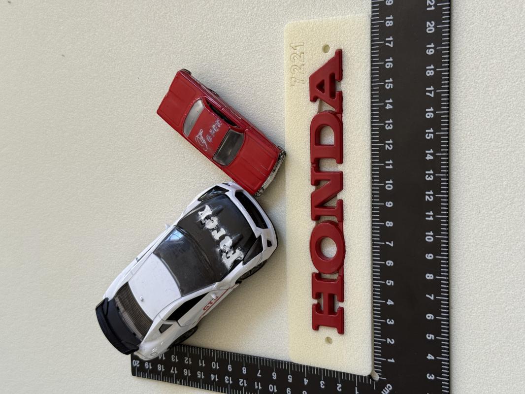 Honda Kırmızı Bagaj Yazısı 3M 3D ABS