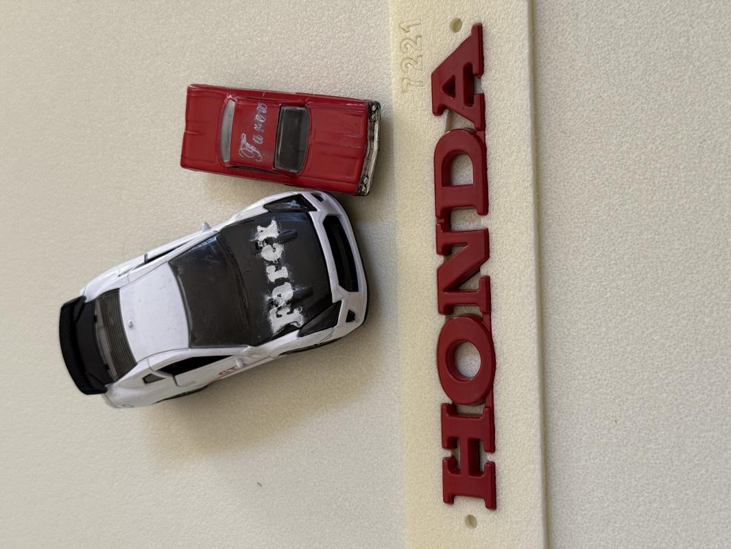 Honda Kırmızı Bagaj Yazısı 3M 3D ABS