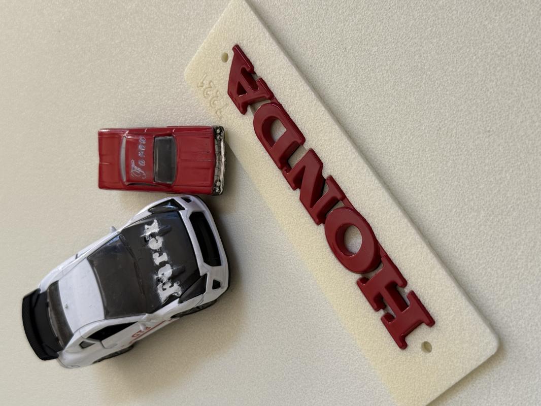 Honda Kırmızı Bagaj Yazısı 3M 3D ABS
