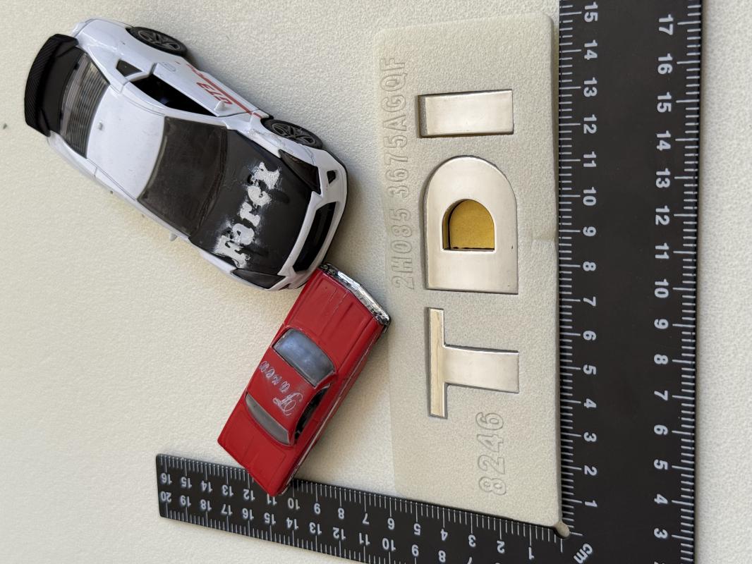 Volkswagen TDI Krom Bagaj Yazısı Büyük Boy 3M 3D ABS