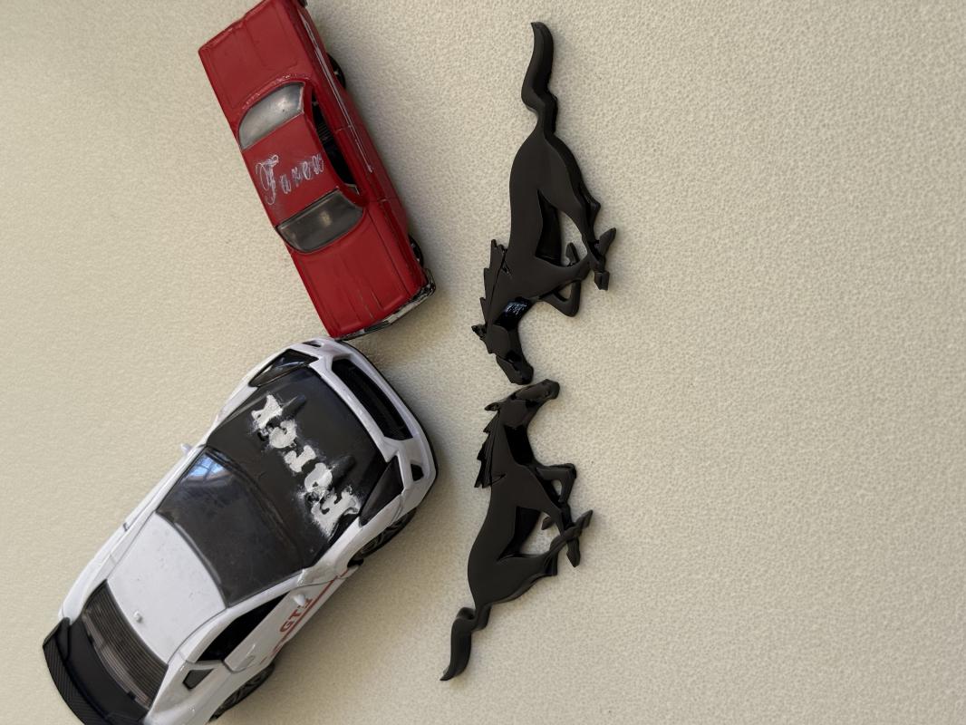 Ford Mustang Koşan At Çamurluk Arması Seti 2’li 3M 3D ABS