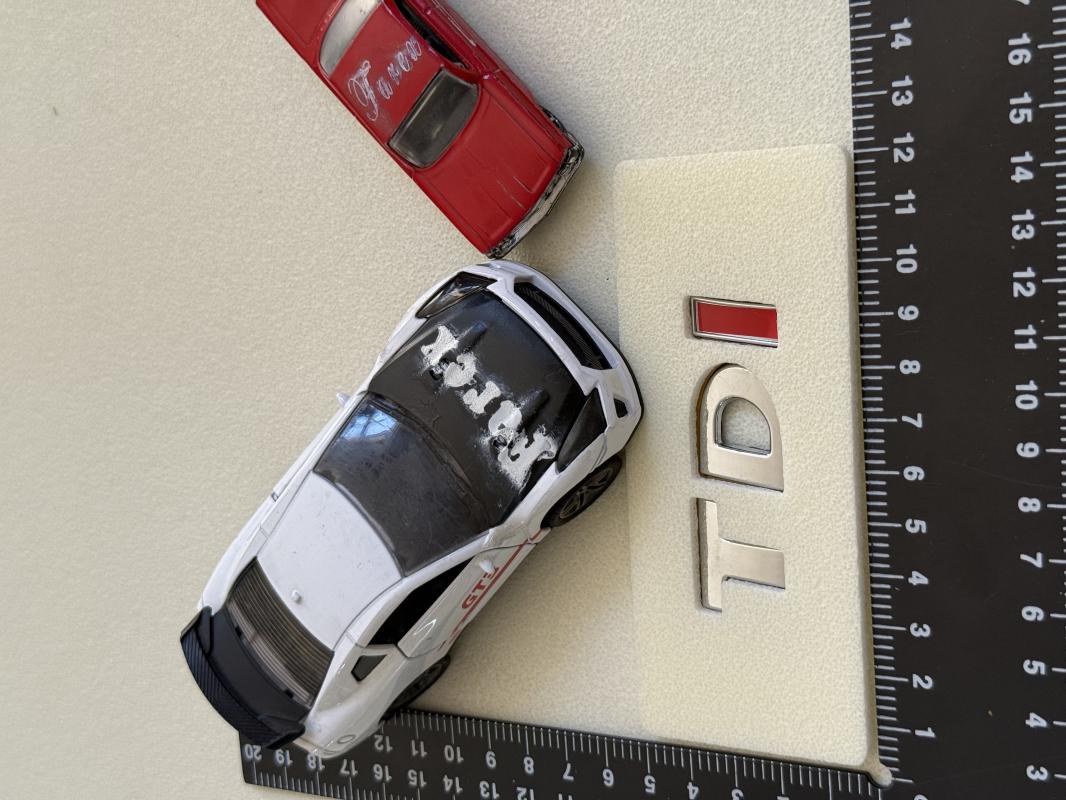 Volkswagen TDI Krom Bagaj Yazısı 3M 3D ABS