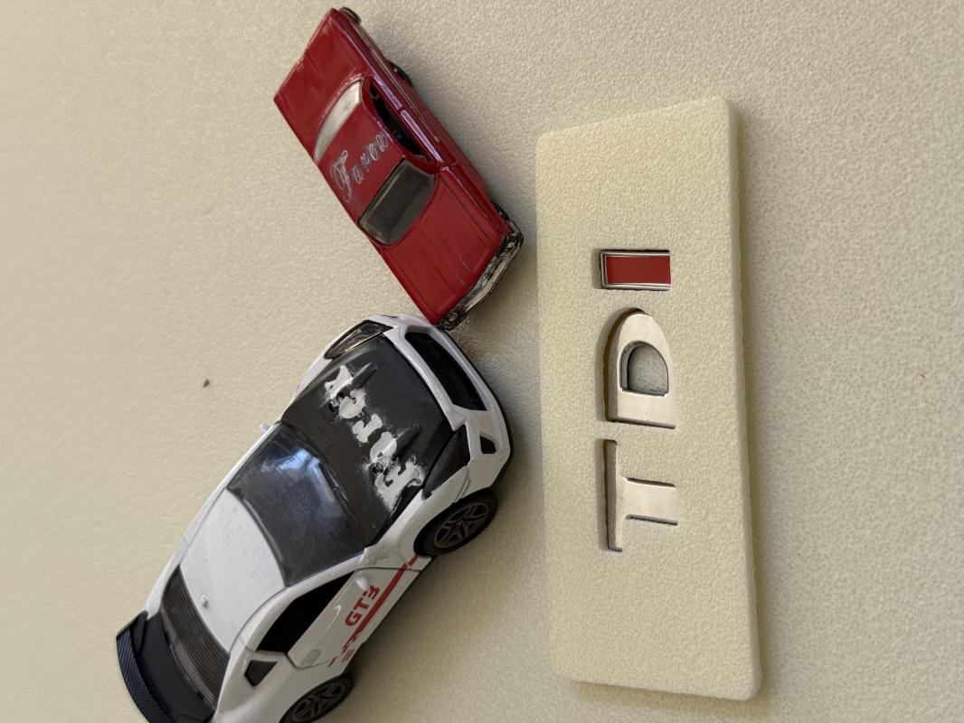 Volkswagen TDI Krom Bagaj Yazısı 3M 3D ABS