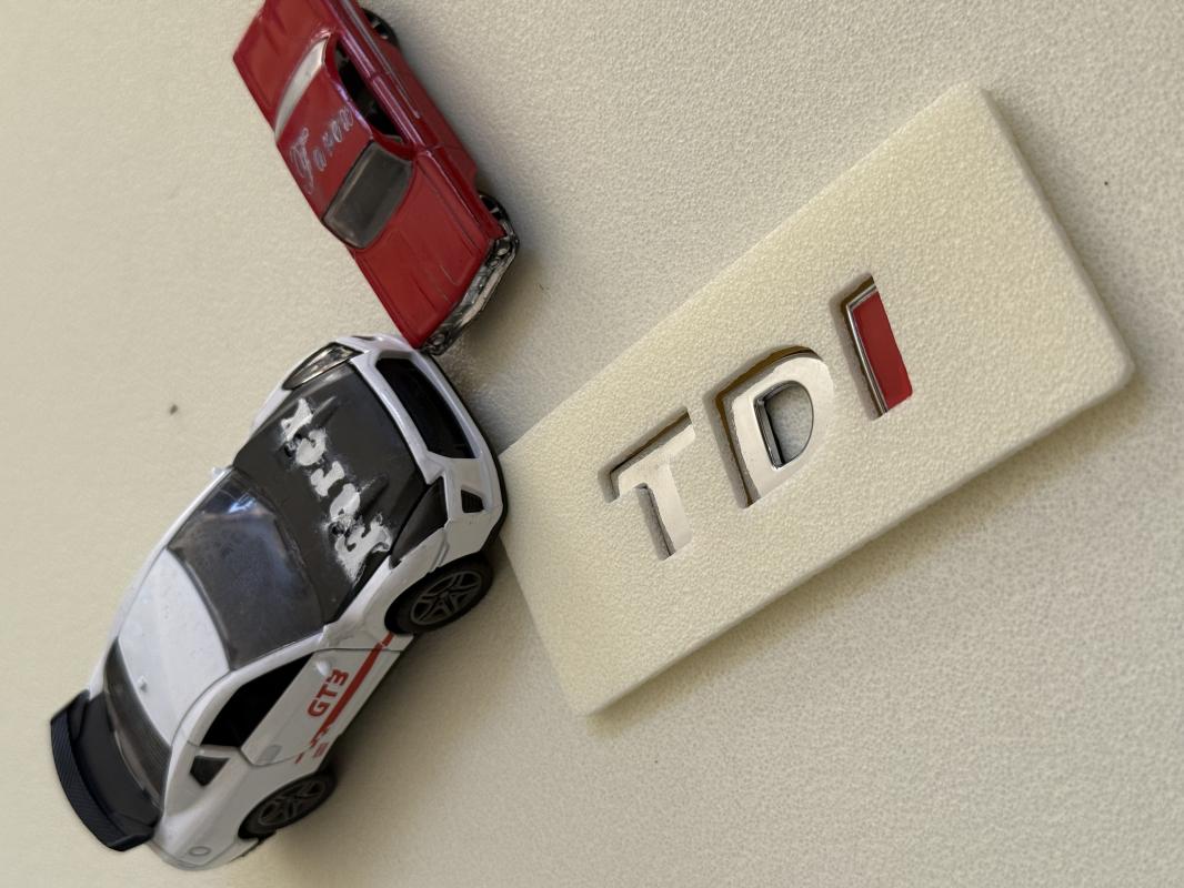 Volkswagen TDI Krom Bagaj Yazısı 3M 3D ABS