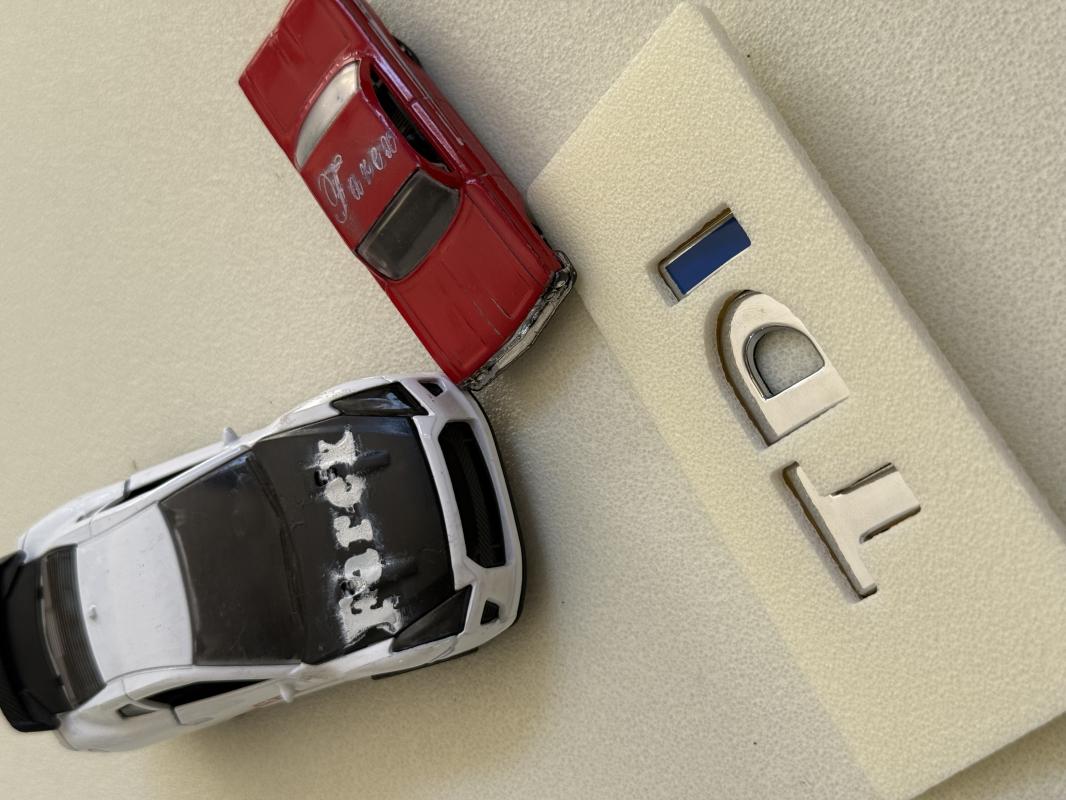 Volkswagen TDI Krom-Mavi Bagaj Yazısı 3M 3D ABS