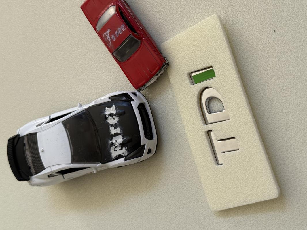 Volkswagen TDI Krom-Yeşil Bagaj Yazısı 3M 3D ABS