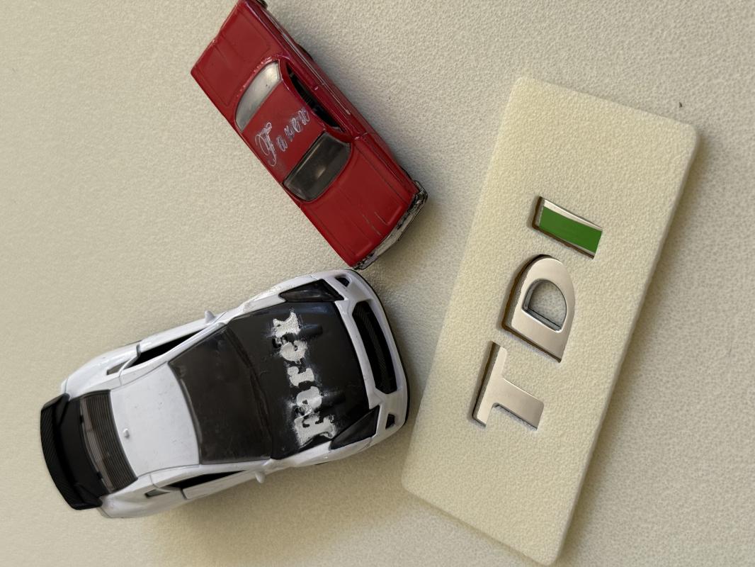 Volkswagen TDI Krom-Yeşil Bagaj Yazısı 3M 3D ABS