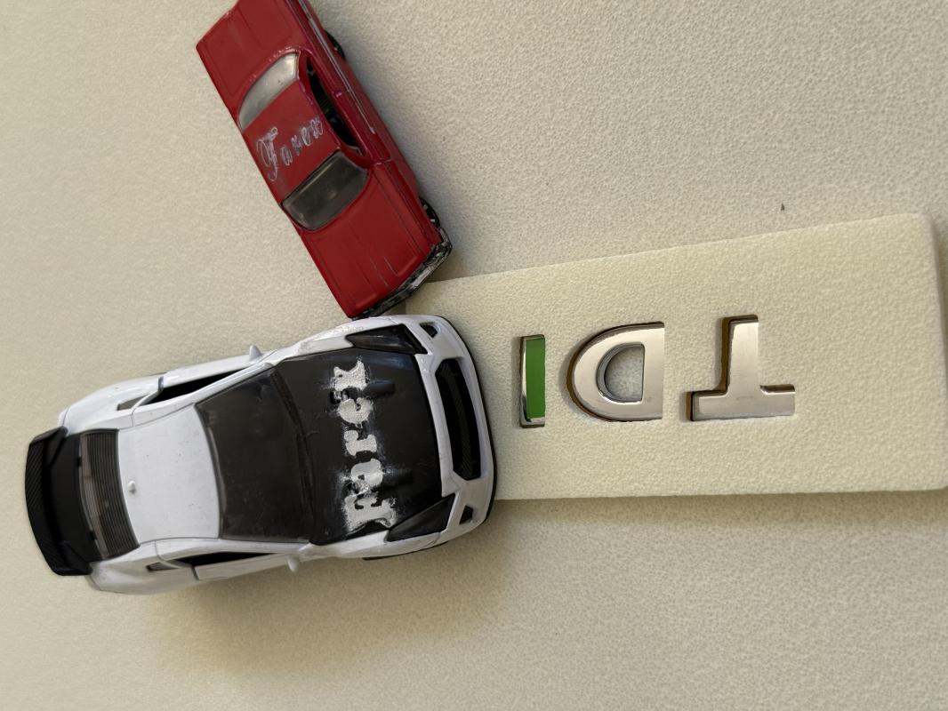 Volkswagen TDI Krom-Yeşil Bagaj Yazısı 3M 3D ABS
